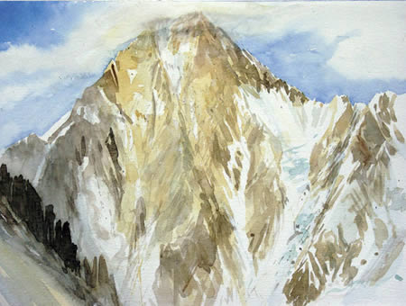 "Gasherbrum", 2005, Aquarell 30 x 40 cm, Karakorum, Pakistan