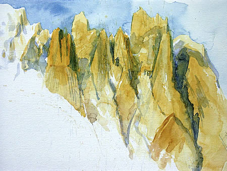 "Paju Peak", 2005, Aquarell 30 x 40 cm, Karakorum, Pakistan