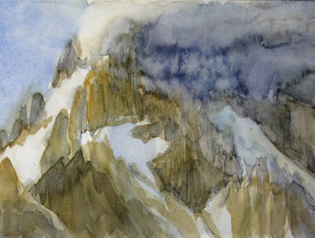 "Paju Peak", 2005, Aquarell 24 x 32 cm, Karakorum, Pakistan