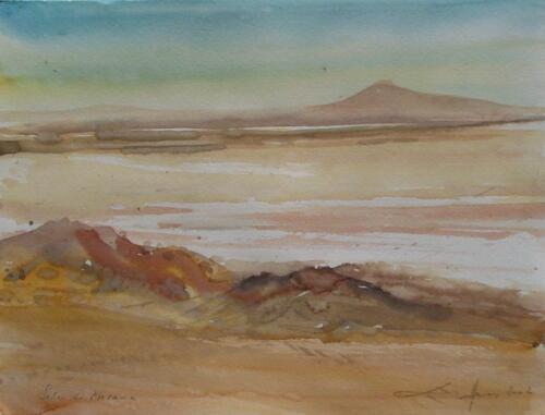 "Salar de Atacama, Chile", 2002, Aquarell, 24 x 32 cm