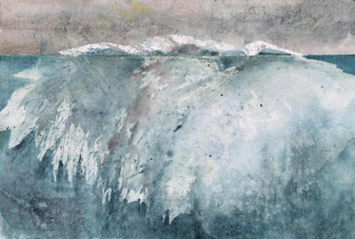 You Only Can See The Tip Of The Iceberg, 1990, Aquarell